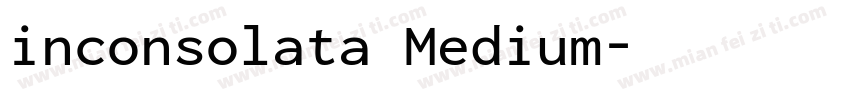 inconsolata Medium字体转换